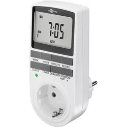 Goobay Digitale Zeitschaltuhr, programmierbar, 10 Programme, 16 A, max. 3600 W, 230 V