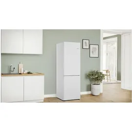 Bosch Serie 4 KGN362WDF Kühl-Gefrierkombination (321 l, 1860 mm hoch, Weiß)