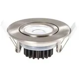 LEDxOn EDOS schwenk IP65 9W 920lm 3K 40° Nickel