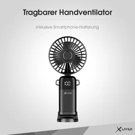 Xlayer Handventilator Schwarz