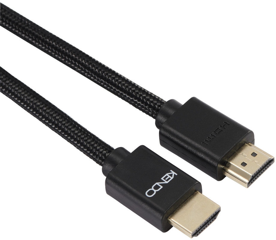 KENDO HDMI Kabel 4K 1,5 m – High-Speed Übertragung für Blu-ray, SAT, Spielekonsolen