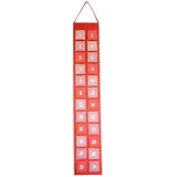 Riffelmacher & Weinberger Riffelmacher Adventskalender Tower Rot & Weiß 130 cm