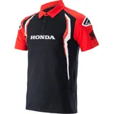 Alpinestars Honda Teamwear, Polo-Shirt - Rot/Schwarz / 4XL