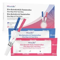 MISSLAN 50 Ovulationstest 20 Schwangerschaftstest streifen 25mIU/ml Sensitivität Schwangerschaftstest mit wochenbestimmung 20HCG & 50LH