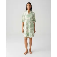 Opus Damen Minikleid | Printkleid WIARA Regular aus nachhaltigem BCI Cotton Mix Green Glow, 44 - 44