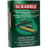 Ideal Scrabble: Packung mit 2 klassischen Punktezählern und geformten Spielsteinen, Klassische Spiele, Wortspiele, für 2-4 Spieler, ab 10 Jahren, Grün