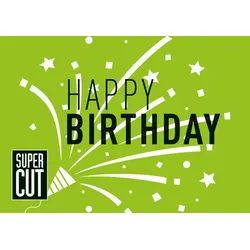 Super Cut Gutschein Trägerkarte Geburtstag