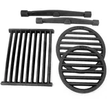 BAUSTER® Kaminrost 23x20cm Kaminofen Gussrost Ascherost Tafelrost Rost Ofengitter Kamin Ersatzteile Zubehör Ofenrost Grillkamin Eckig Eckrost