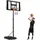 Vevor tragbarer Basketballständer, 1,35 bis3,05 m höhenverstellbarer Basketballkorb, verstellbare Basketballanlage mit Nylonnetz & Rollen, tragbares Backboard-Set für Terrassen Poolrand