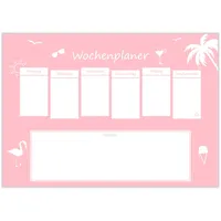 DIN A3 Schreibtischunterlage „Miami" aus Papier von edelkern® | Ideal als Notizblock, Organizer, Wochenplaner & Tagesplaner | Perfekt für Deine tägliche To Do Liste