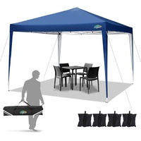 COBIZI Pavillon 3x3m Wasserdicht Pop Up Pavillon 3x3 faltbar Faltpavillon Partyzelt(Navy blau,3x3m