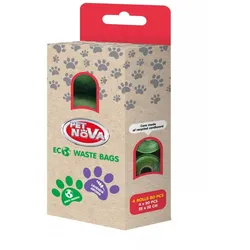PET NOVA Pet Nova Biologisch abbaubare Fäkaliensäcke 4x20Stück - 22x32cm
