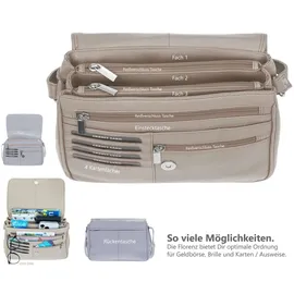 Alessandro Salvatore Florenz 12975 Schultertasche Leder Grau