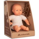 MINILAND BABY Miniland Dolls: europäische Babypuppe, 32 cm, mit weichem Stoffkörper, in Geschenkbox, Natur