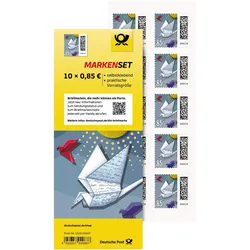 100 Stück Deutsche Post 0,85€ Briefmarken "Welt der Briefe" Selbstklebend