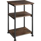 Tectake Beistelltisch Braun Holz 34 x 30 x 59 cm