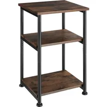 Tectake Beistelltisch Braun Holz 34 x 30 x 59 cm