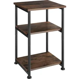 Tectake Beistelltisch Braun Holz 34 x 30 x 59 cm