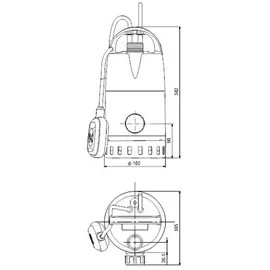 Grundfos Unilift CC 9 mit Schwimmerschalter