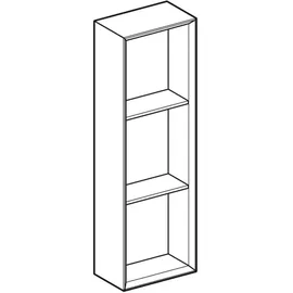 Geberit Regal 22,5x70x13,2cm, recht., w/lack. hochgl.