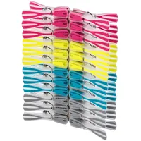 Wenko Wäscheklammern WENKO "Modell Arrow", bunt, B:1,5cm L:8,4cm, Kunststoff, Halteklammern, Wäscheclips mit rutschhemmender Spezialbeschichtung
