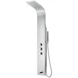 Aloni Duschpaneel mit Thermostat Duschsäule 5 Funktionen Regendusche Duschsystem mit Armatur Dusche Komplett Chrom