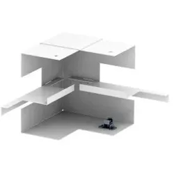 OBO 6277240 Inneneck vereinfacht symmetrisch 70x130x128 Stahl reinweiß RAL 9010 GS-SI70130RW
