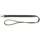 Trixie Rustic Fettleder-Leine, L–XL: 1,00 m / 25 mm, dunkelbraun