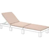 Gardenista Liegenauflage, Auflage für Gartenliege 194 x 66 x 5 cm,Auflagen für Deckchair,Polsterauflage für Sonnenliege Strandliege,Kissen für Liegestuhl Bezug der Kissen abnehmbar (Stein)