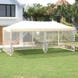 Partyzelt Faltbar  Familienzelt  Faltzelt Für Camping/markt/festival  Pavillon Faltbar Mit Seitenwänden Creme 3x6 M Xdgn444224 Bonnevie