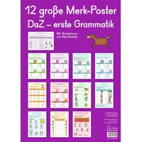 Verlag An der Ruhr 12 große Merk-Poster DaZ – erste Grammatik