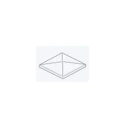 OSMO Pfostenkappe Dach für Aluminium-Pfosten 9x9 Aluminium