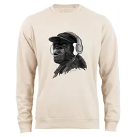 Cotton Prime® Sweatshirt Affe Monkey mit DJ-Kopfhörer