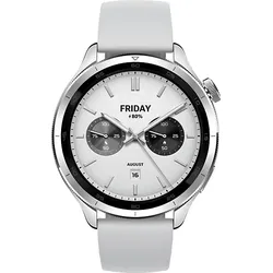 XIAOMI Watch S4 Smartwatch Aluminium mit Titanlegierung Silikon, 22 mm, Silver
