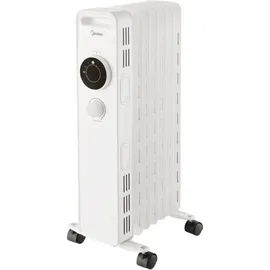 Midea NY1507-20M Öl-Radiator (1500 Watt, Raumgröße: 10 m2) - Weiß