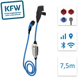 NRGkick KfW Select, Typ 2, 16 A, Outdoor, 7,5 m, Überspannung, Überhitzung, Unte