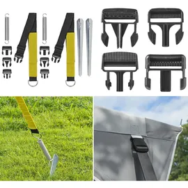 PRO PLUS ProPlus Abspannset 2 x 3 m Bunt