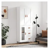VidaXL Highboard Weiß 69,5x34x180 cm Holzwerkstoff