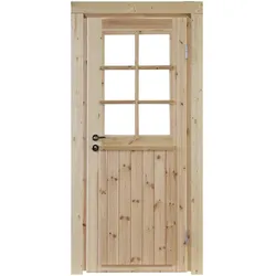 Einzeltür »Finn 58 Iso«, Kiefernholz, Natur - beige