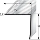 PROVISTON Treppenkanten- & Winkelprofil Aluminium 69 x 55 x 1000 mm Bronze Dunkel - Proviston