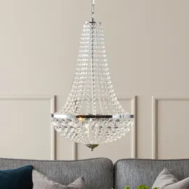 Markslöjd Modern Kronleuchter Gränsö, dimmbar, transparent, für Badezimmer, Kristall / 40