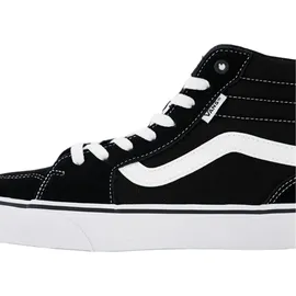 Vans Filmore Hi Sneaker, Suede Canvas Black White, 42 EU