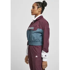 Starter Ladies Starter Colorblock Pull Over Jacket - Violet