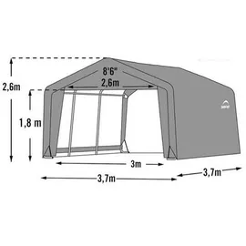 ShelterLogic Shed-in-a-box 3,70 x 3,70 m