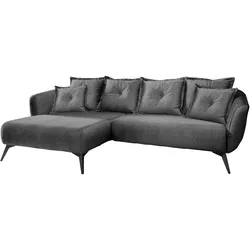 Wohnlandschaft Baggio Grau Velours