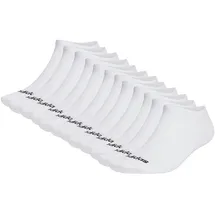 adidas Thin Linear Low-Cut Sneakersocken 12er Pack Weiß 37-39