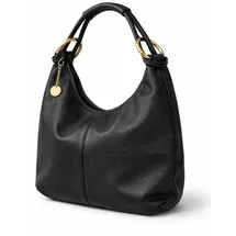 COLLEZIONE ALESSANDRO Bella Schultertasche Leder Black