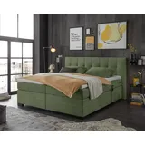 Froschkönig24 Motor-Boxspringbett - wintermoss - H2 - Kaltschaumtopper - 180x200 cm