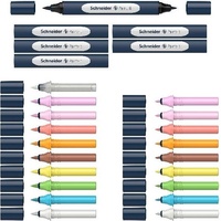 Schneider Paint-It 040 27 Teile Brush-Pens farbsortiert, 1 Set