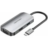 Vention USB-C Dockingstation auf HDMI - USB 3.0, PD 0,15m grau - 5 Gbit/s